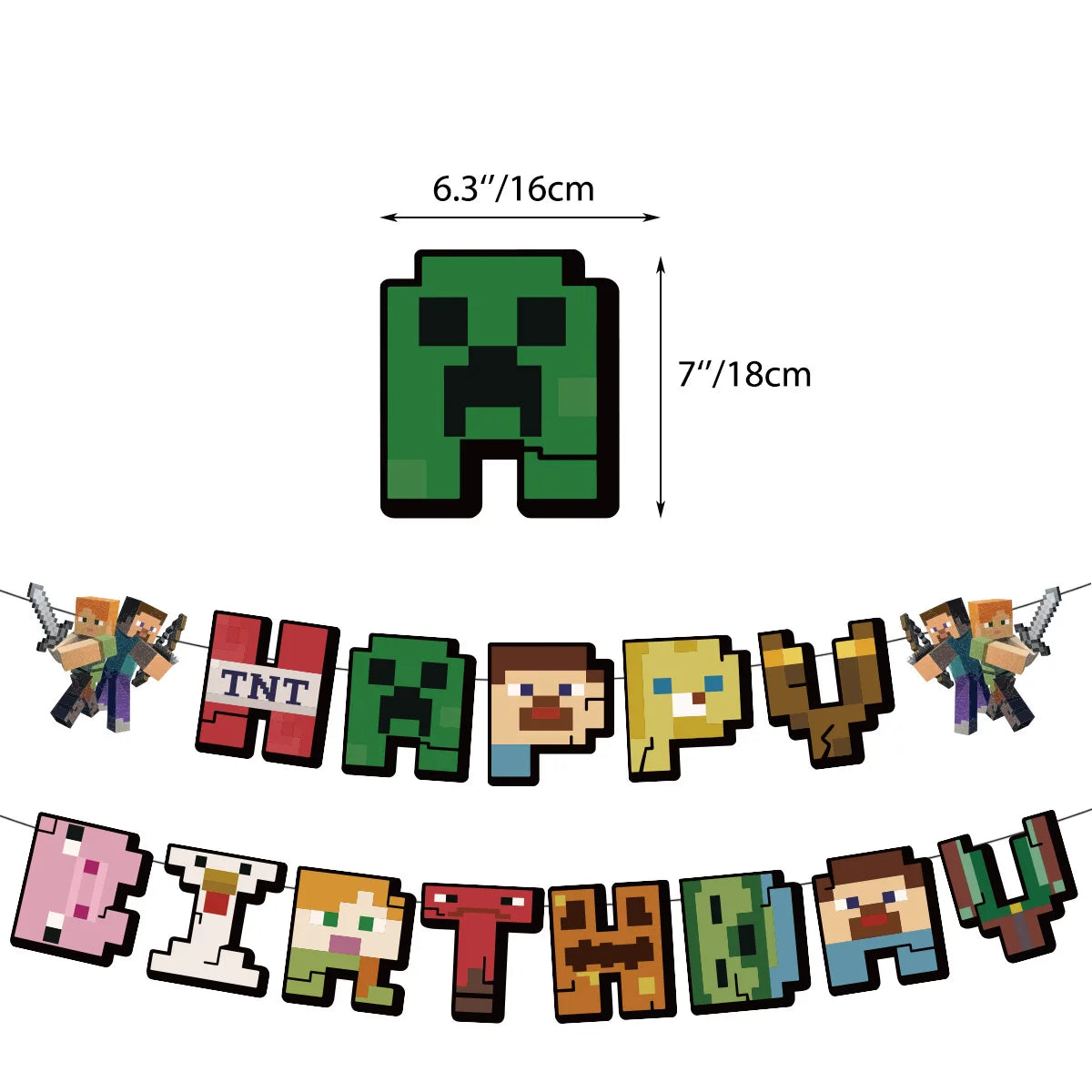 Minecraft birthday set