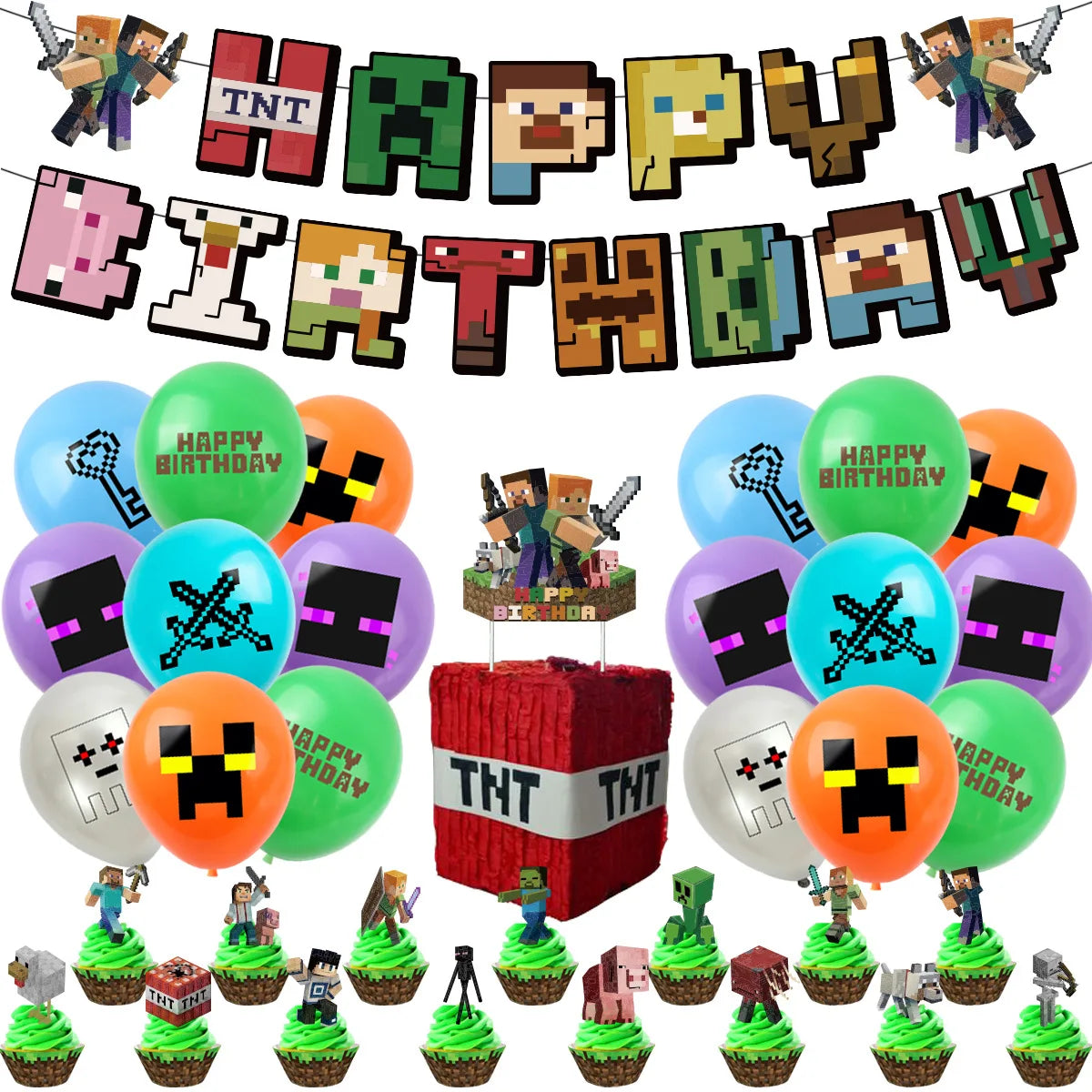 Minecraft birthday set