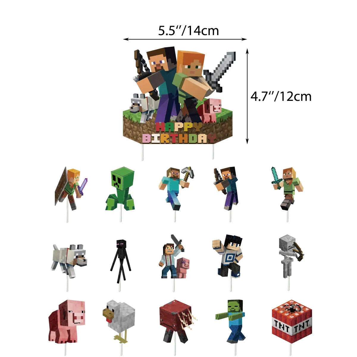 Minecraft birthday set
